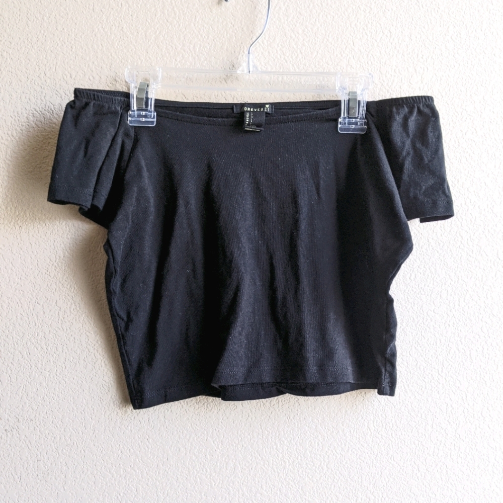 Forever 21 Off the Shoulder Crop Top
